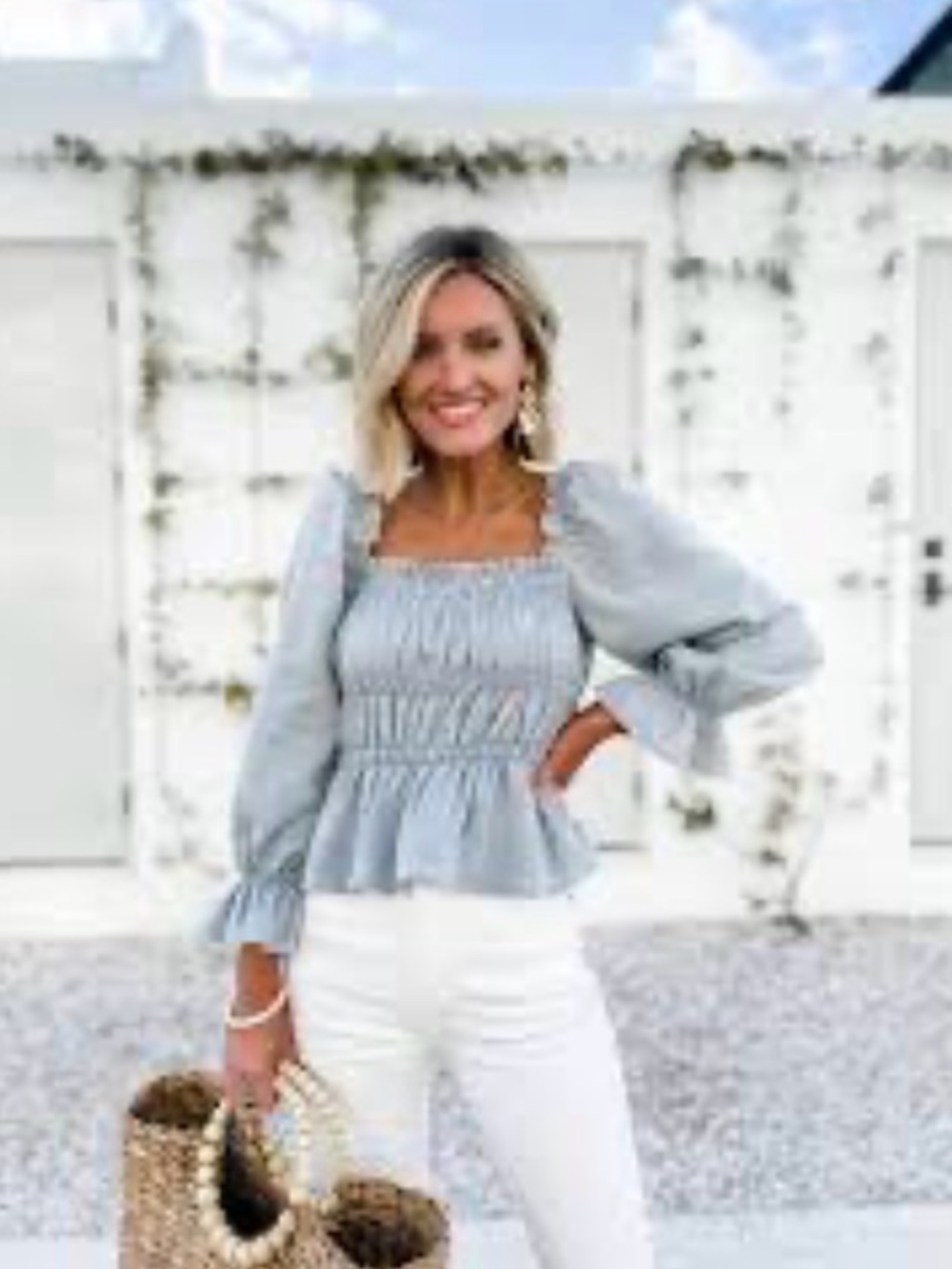 Peasant western Nashville chambray shirt